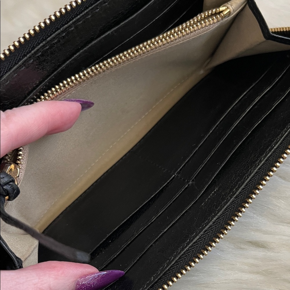 Chic Chloe Black Leather Long Wallet - Picture 12 of 14